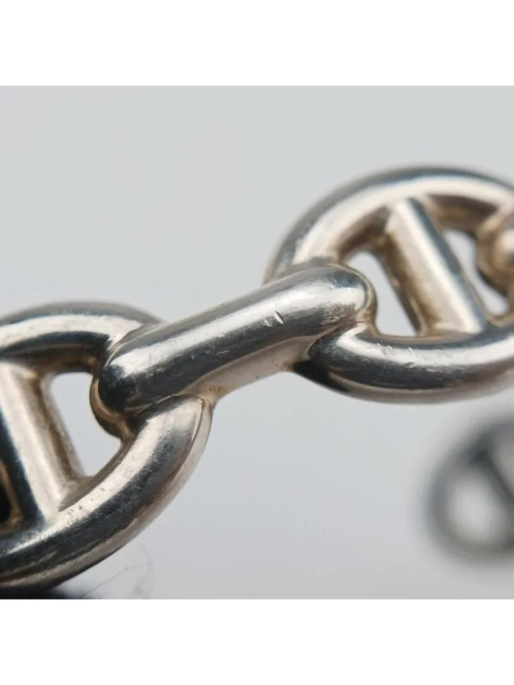 Hermes Chaine D'ancre Ancene Silver Bracelet